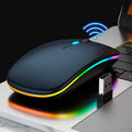 Mouses Wireless Recarregável Led Rgb 2.4 Ghz Sem Fio.